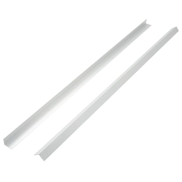 vidaXL 5 pcs Decking Angle Trims Aluminium 170 cm Silver