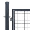 vidaXL Mesh Garden Gate Anthracite 300x125 cm Galvanised Steel