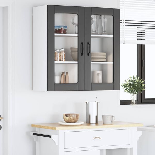 vidaXL Kitchen Cabinet Black 80 x 31 x 80 cm Engineered Wood