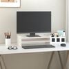 vidaXL Monitor Stand White 50x24x16 cm Solid Wood Pine