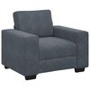 vidaXL 3 Piece Sofa Set with Cushions Dark Grey Velvet