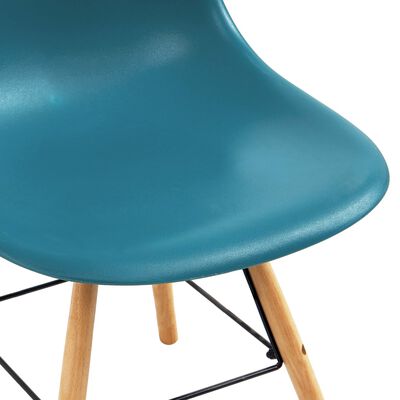 vidaXL Dining Chairs 6 pcs Turquoise Plastic
