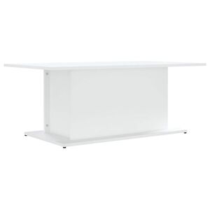vidaXL Coffee Table White 102x55,5x40 cm Engineered Wood