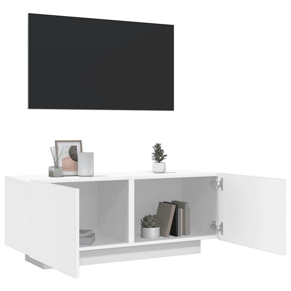 vidaXL TV Cabinet White 100x35x40 cm Engineered Wood