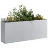 vidaXL Planter 200x40x80 cm Galvanised Steel