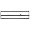 vidaXL Towel Rack Black 95x25x22 cm Iron