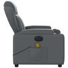 vidaXL Electric Massage Recliner Chair Grey Faux Leather