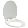 vidaXL Soft-close Toilet Seat White Oval