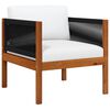 vidaXL Garden Chair with cushion Solid Acacia Wood