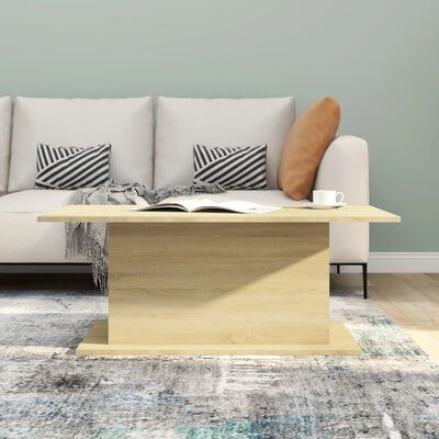 vidaXL Coffee Table Sonoma Oak 102x55.5x40 cm Engineered Wood