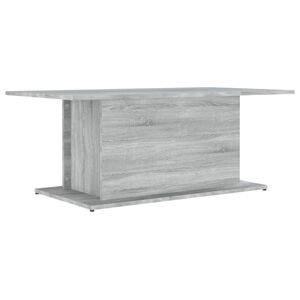 vidaXL Coffee Table Grey Sonoma 102x55,5x40 cm Engineered Wood
