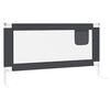 vidaXL Toddler Safety Bed Rail Dark Grey 160x25 cm Fabric