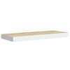 vidaXL Floating Wall Shelves 4 pcs Oak and White 60x23.5x3.8 cm MDF