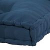 vidaXL Pallet Sofa Cushion 2 pcs Indigo 120 x 80 x 38 cm Fabric