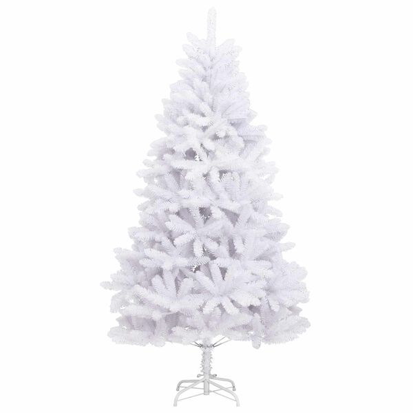 vidaXL Artificial Christmas Tree White 180 cm PVC and Metal