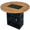 vidaXL Beer Crate Tabletop Teak 70 cm
