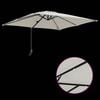 vidaXL Garden Parasol Sand 248.5 x 247.5 x 160 cm Polyester and Steel