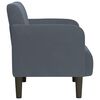 vidaXL Sofa Chair with Armrests Dark Grey 54 cm Velvet