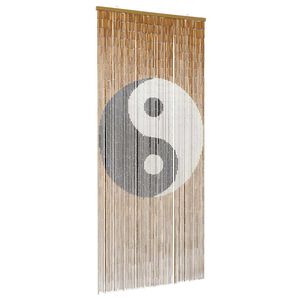 vidaXL Insect Door Curtain Multicolor 200 x 90 cm Bamboo