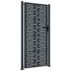 vidaXL Garden Gate Anthracite 100x200 cm Steel Square Design