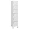 vidaXL Locker Cabinet Light Grey 38x40x180 cm Steel