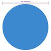 vidaXL Pool Cover Blue 417 cm PE