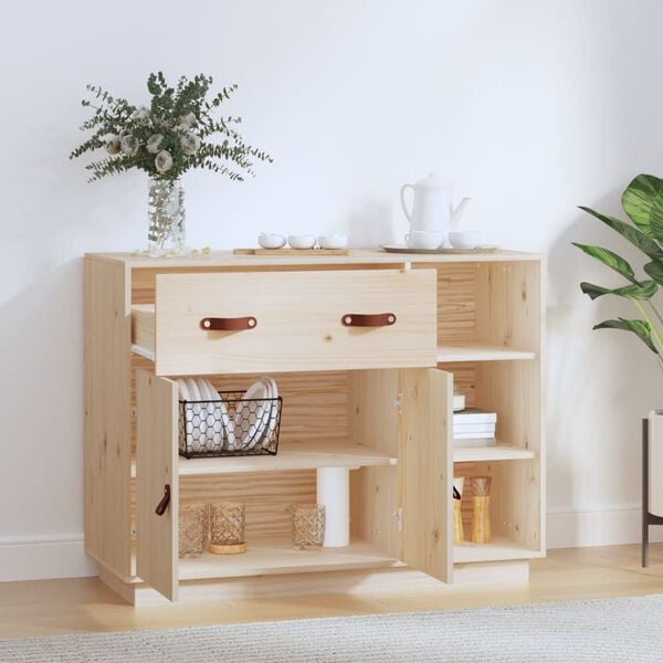 vidaXL Sideboard 98.5x40x75 cm Solid Wood Pine
