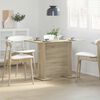 vidaXL Dining Table Sonoma Oak 110x60x75 cm Engineered Wood