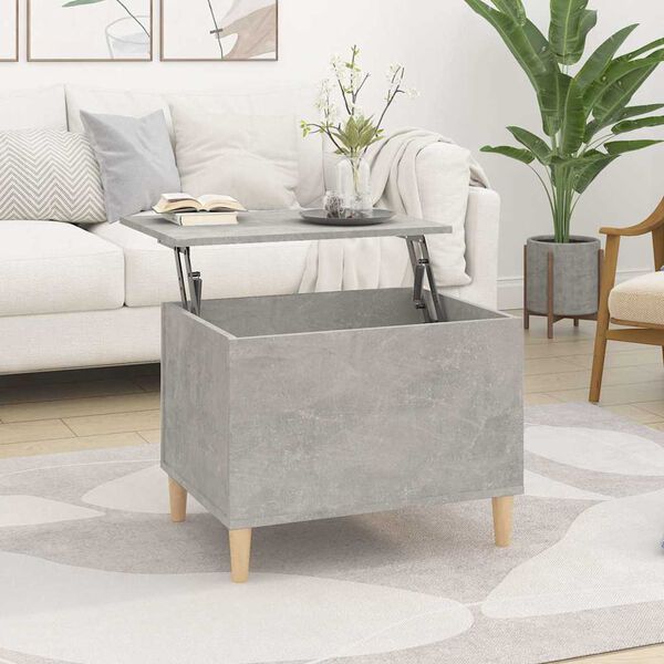 vidaXL Coffee Table Concrete Grey 60x44.5x45 cm Engineered Wood