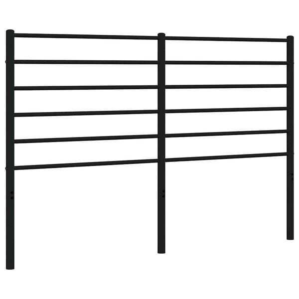 vidaXL Metal Replace Headboard Black 135 cm