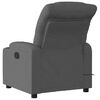 vidaXL Massage Recliner Chair Dark Grey Fabric