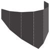 vidaXL Lawn Edging 100 x 45 cm Steel Black