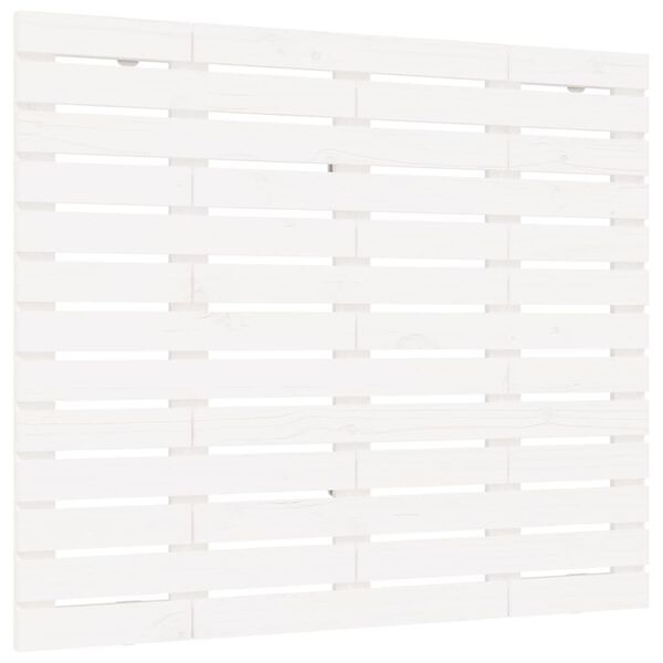 vidaXL Wall Headboard White 96x3x91.5 cm Solid Wood Pine