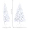 vidaXL Artificial Half Pre-lit Christmas Tree with Ball Set White 120 cm