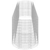 vidaXL Gabion Raised Bed Galvanised Iron 500x100x100 cm