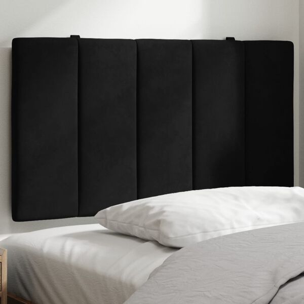 vidaXL Headboard Cushion "Hanko" Black 90 cm Velvet