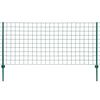 vidaXL Euro Fence Steel 20x0.8 m Green