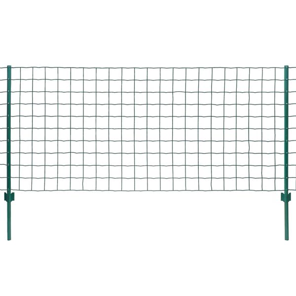 vidaXL Euro Fence Steel 20x0.8 m Green