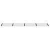vidaXL Door Canopy Black and Transparent 400x75 cm Polycarbonate