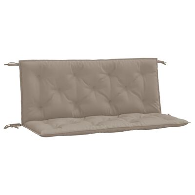 vidaXL Garden Bench Cushions 2 pcs Taupe 120x50x7cm Oxford Fabric