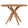 vidaXL Garden Table | Brown | Solid Acacia wood | &Oslash;110 x 75 cm | Durable