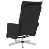 vidaXL Massage Recliner Chair with Footrest Black Faux Leather