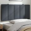 vidaXL Headboard Cushion "Hanko" Dark Grey 107 cm King Single Velvet