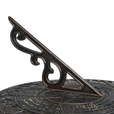 vidaXL Sundial Bronze 35.5x82 cm Plastic