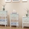 vidaXL French Storage Cabinet 4 Drawers Wood