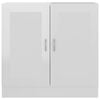 vidaXL Book Cabinet High Gloss White 82.5x30.5x80 cm Engineered Wood