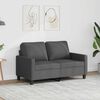 vidaXL 2-Seater Sofa Dark Grey 120 cm Fabric