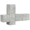 vidaXL TV Cabinet | Concrete grey | Engineered wood | TV Cabinet | Rectangular
