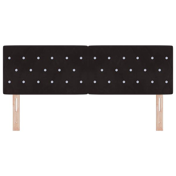 vidaXL Headboard with Headboard Black 160 cm Faux Leather