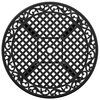 vidaXL Garden Table Black Ø90x75 cm Cast Aluminium